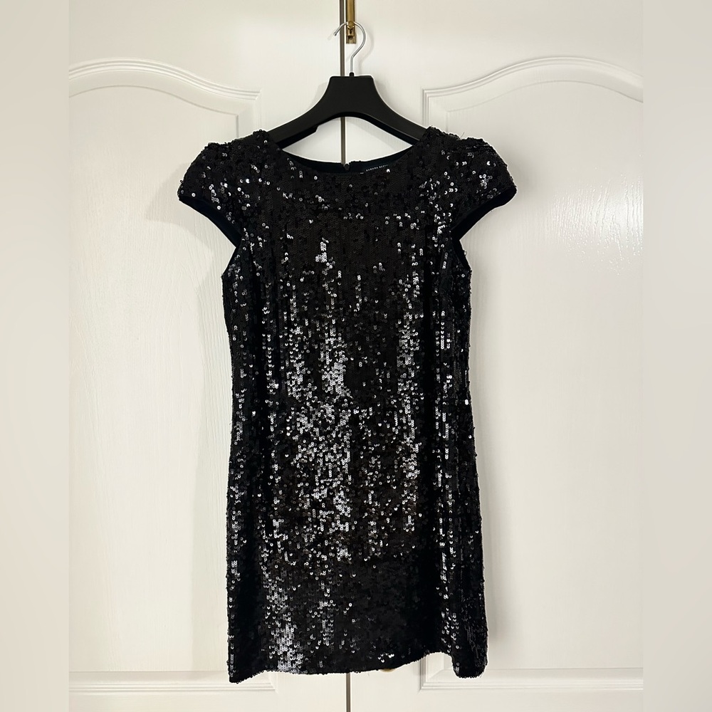 Banana Republic Black Sequin Dress